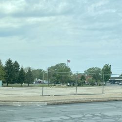 West Erie Plaza - Fenced-off empty space