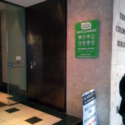 Mint Drycleaners - The entry sign on Queen Street