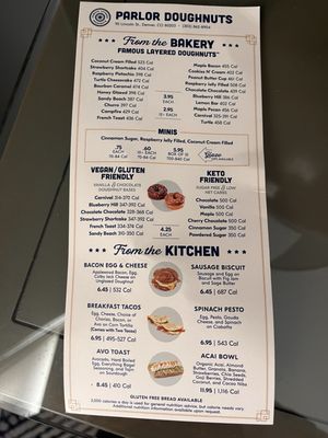 Menu photo 5 Parlor Doughnuts Denver, CO