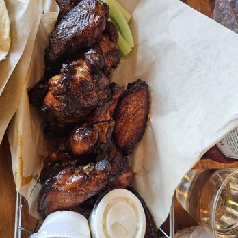 Wallenpaupack Brewing Company - Smoky sweet wings....sooo good! Not too smoke either...the wings are HUGE - Breweries Near Me - Hawley, Pennsylvania Wallenpaupack Brewing Company - Smoky sweet wings....sooo good! Not too smoke either...the wings are HUGE - Breweries Near Me - Hawley, Pennsylvania