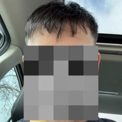 Great Clips - This is my uneven awful haircut. (Only blurred my face because I was crying)