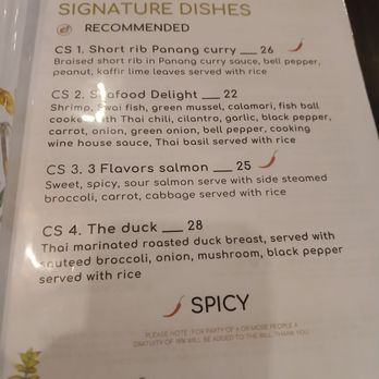 Peinto Thai Kitchen - Menu signature dishes - Thai Near Me - Las Vegas, Nevada