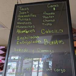 Tacos El Olvido - Menu