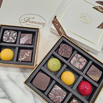 Francium Chocolate - Chocolates chosen by us! 6/8/2024 - Chocolatiers & Shops Near Me - Tustin, California Francium Chocolate - Chocolates chosen by us! 6/8/2024 - Chocolatiers & Shops Near Me - Tustin, California