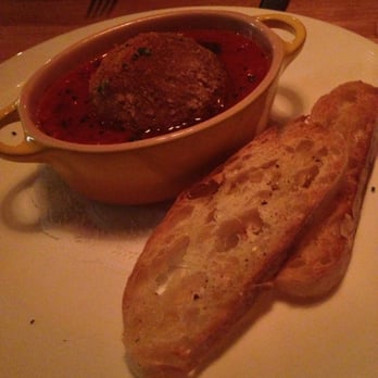 The Gin Joint - Ricotta stuffed meatball. - Cocktail Bars Near Me - Charleston, South Carolina The Gin Joint - Ricotta stuffed meatball. - Cocktail Bars Near Me - Charleston, South Carolina