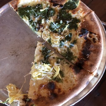 Ottava Via - Started digging in to the artichoke pizza before remembering to take a picture. - Pizza Near Me - Detroit, Michigan Ottava Via - Started digging in to the artichoke pizza before remembering to take a picture. - Pizza Near Me - Detroit, Michigan