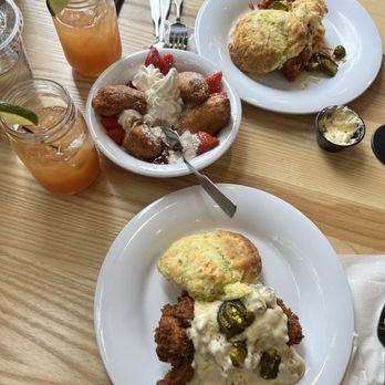 Vicious Biscuit - Fat Boy (top) beignets and The Vicious (bottom) - Breakfast & Brunch Near Me - Fishers, Indiana