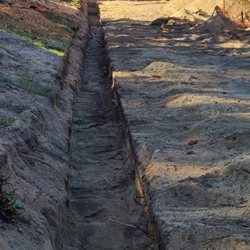 Cen Cal Grading - Footing Excavation for a retaining wall.