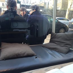 Window seating and outdoor seating.