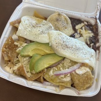 No Rezervations - Chilaquiles w/overeasy eggs - Specialty Food Near Me - San Jose, California No Rezervations - Chilaquiles w/overeasy eggs - Specialty Food Near Me - San Jose, California