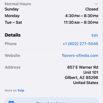 Flavors of India - Thursday August 27, 2026. Drove from WEST Phoenix to eat here. Listing says OPEN ‼ Not open‼ Very disappointed‼ - Indian Near Me - Gilbert, Arizona Flavors of India - Thursday August 27, 2026. Drove from WEST Phoenix to eat here. Listing says OPEN ‼ Not open‼ Very disappointed‼ - Indian Near Me - Gilbert, Arizona