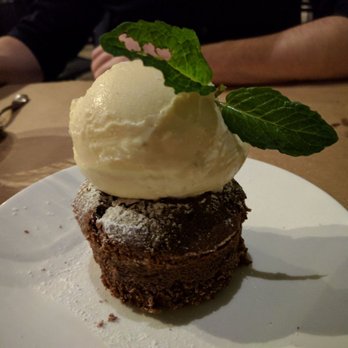 Celadon - Chocolate Mousse Cake ($10- I guess the mint was pesticide free ;-) ) - Seafood Near Me - Napa, California Celadon - Chocolate Mousse Cake ($10- I guess the mint was pesticide free ;-) ) - Seafood Near Me - Napa, California