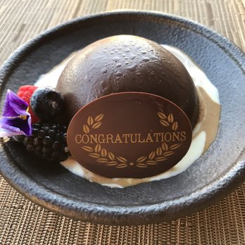 Ama Ama Restaurant - Complimentary anniversary dessert - New American Near Me - Kapolei, Hawaii