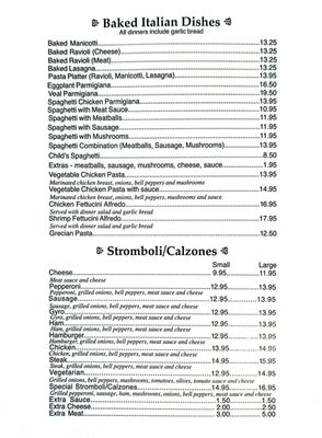 Menu photo 4 Pizza Palace Columbia, SC