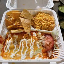 Enchiladas Plate Chicken