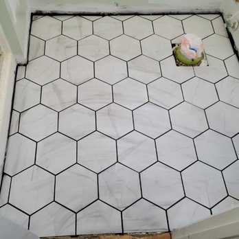 All Handyman Service - Aaron and Dennis's tilework. Tile just needs another cleaning once the grout cures. - Handyman Near Me All Handyman Service - Aaron and Dennis's tilework. Tile just needs another cleaning once the grout cures. - Handyman Near Me