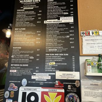 Ai Pono Cafe - Menu - Asian Fusion Near Me - Costa Mesa, California Ai Pono Cafe - Menu - Asian Fusion Near Me - Costa Mesa, California