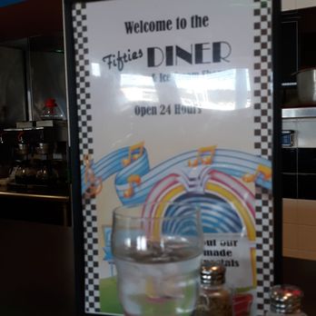 Fifties Diner - Look at this menu  ! - American Near Me - Chicopee, Massachusetts