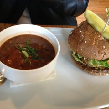 Blue Star Diner - A friends vegan burger. - Diners Near Me - Calgary, Alberta