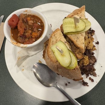 Hello Toast - Ruben sandwich on gf bread and minestrone soup - Breakfast & Brunch Near Me - Kamloops, British Columbia Hello Toast - Ruben sandwich on gf bread and minestrone soup - Breakfast & Brunch Near Me - Kamloops, British Columbia