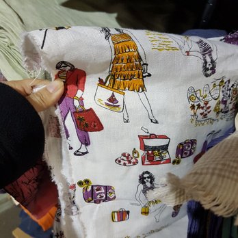 Fabric Fabric - This was such a cute print on linen! - Fabric Stores Near Me - Toronto, Ontario Fabric Fabric - This was such a cute print on linen! - Fabric Stores Near Me - Toronto, Ontario