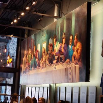 LSA Burger - Cool painting, last supper but with Texas Legends - Cocktail Bars Near Me - Denton, Texas LSA Burger - Cool painting, last supper but with Texas Legends - Cocktail Bars Near Me - Denton, Texas