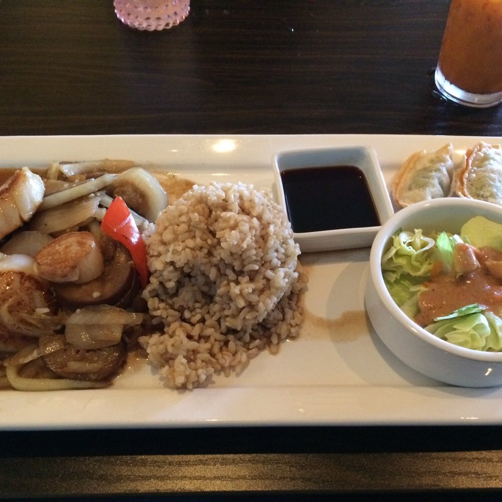 Similan Thai Restaurant - Eggplant with scallops (from lunch menu). - Thai Near Me - Solana Beach, California