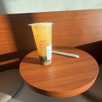 Sky Boba Cafe - Sunshine Passion Tea - Bubble Tea Near Me - Torrance, California