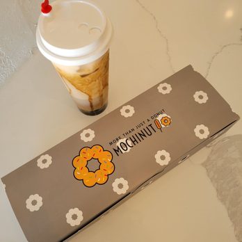 Mochinut - Tempe - The box + brown sugar milk tea. - Hot Dogs Near Me - Tempe, Arizona Mochinut - Tempe - The box + brown sugar milk tea. - Hot Dogs Near Me - Tempe, Arizona