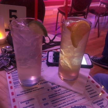 Rhino Comedy - Lime and spicy mango margaritas - both good - Comedy Clubs Near Me - Suffern, New York