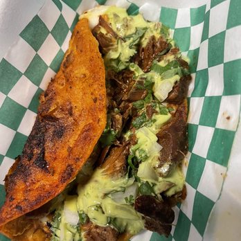 SA Carlitos’s Way - Quesa Birria taco w/ green sauce - Mexican Near Me - San Antonio, Texas SA Carlitos’s Way - Quesa Birria taco w/ green sauce - Mexican Near Me - San Antonio, Texas