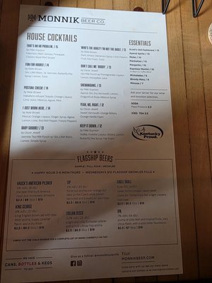 Menu photo 1 Monnik Beer Louisville, KY Menu photo 1 Monnik Beer Louisville, KY