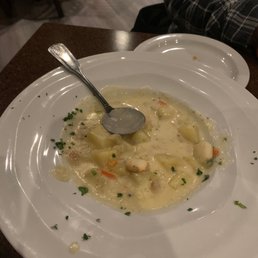 This is the clam chowder it has a lot of potatoes.My husband says it's very yummy and it doesn't taste like A canned chowder. This is the clam chowder it has a lot of potatoes.My husband says it's very yummy and it doesn't taste like A canned chowder.