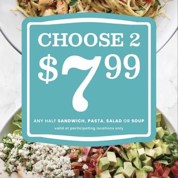 Corner Bakery Cafe - Applicable deal as of July 14, 2026. I believe they have this deal throughout the year as well - Sandwiches Near Me - Huntington Beach, California Corner Bakery Cafe - Applicable deal as of July 14, 2026. I believe they have this deal throughout the year as well - Sandwiches Near Me - Huntington Beach, California