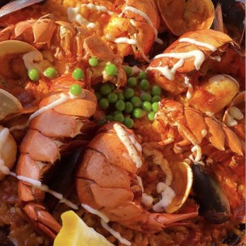 Evangeline Cuisine - Lobster paella - Seafood Near Me - Half Moon Bay, California