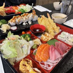 Sashimi Bento Box and Sumo Maki Sashimi Bento Box and Sumo Maki