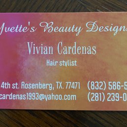 Vivians Business card Vivians Business card