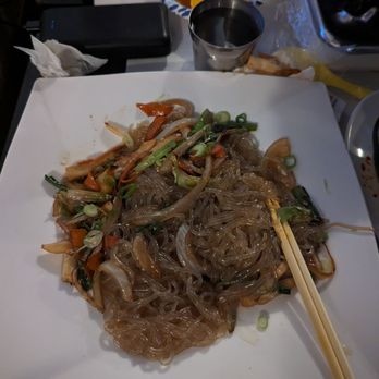 Chon Dak - This is the bulgogi japche but I requested it with no meat and they were more than happy to modify it for me. - Bars Near Me - Gardena, California