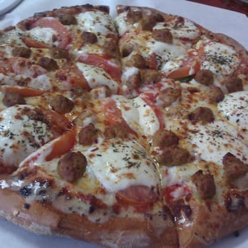 Dan's Pizza - Mozarella, Basil, Sauce, and Italian Sausage @ Dan's Pizza Co, Clear Lake - Pizza Near Me - Webster, Texas Dan's Pizza - Mozarella, Basil, Sauce, and Italian Sausage @ Dan's Pizza Co, Clear Lake - Pizza Near Me - Webster, Texas