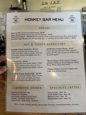 Menu photo 5 Sad Monkey Mercantile Canyon, TX Menu photo 5 Sad Monkey Mercantile Canyon, TX