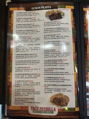 Menu photo 1 Taco Parilla San Antonio, TX Menu photo 1 Taco Parilla San Antonio, TX
