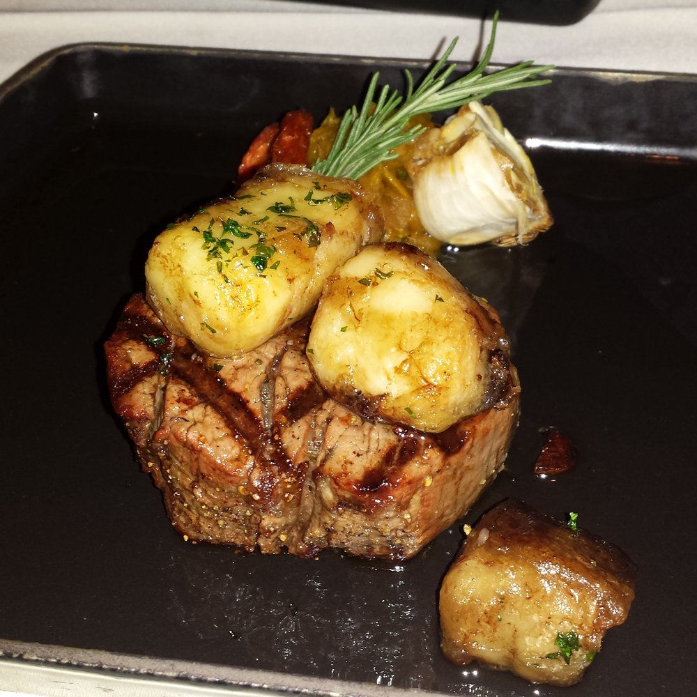 Dawson's - filet w/ bone marrow crust - Steakhouses Near Me - Sacramento, California Dawson's - filet w/ bone marrow crust - Steakhouses Near Me - Sacramento, California