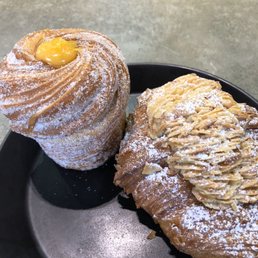 Lemon custard & almond croissant Lemon custard & almond croissant