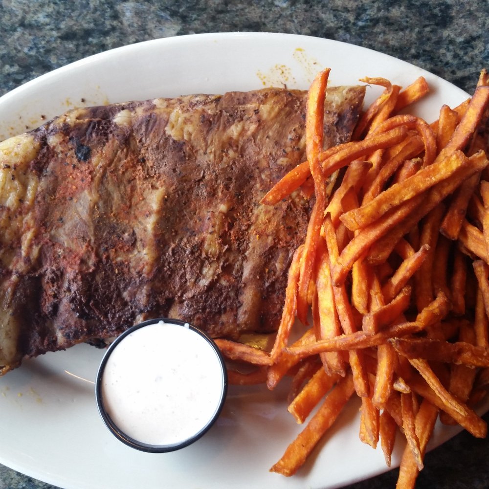 Sparky's Garage - Ribs and sweet potatoes - American Near Me - Dillon, Montana Sparky's Garage - Ribs and sweet potatoes - American Near Me - Dillon, Montana