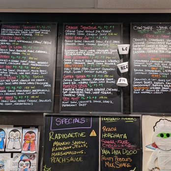 Vampire Penguin - Twin Hickory - Menu as of 10/22/22 - Shaved Snow Near Me - Glen Allen, Virginia