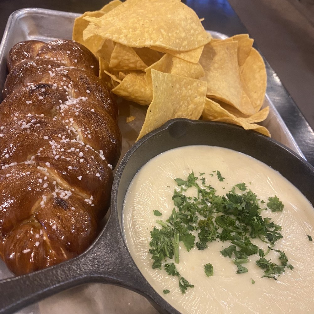 Railtown Brewing Company - Pretzel and cheese - Breweries Near Me - Caledonia, Michigan