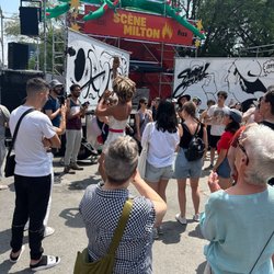 Mural - And she came out to mingle with us common folk!