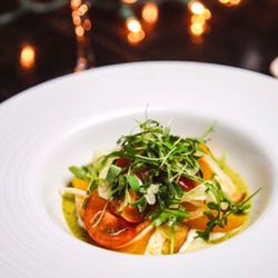 The Venue - Fresh Burrata with Salsa Verde, Orange and Fennel Salad