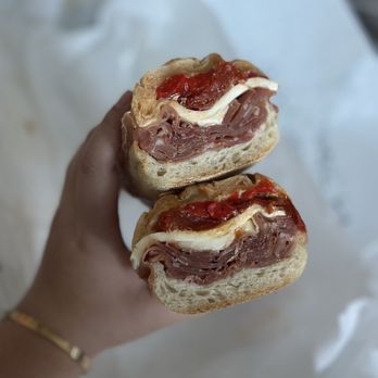 Lioni Italian Heroes - Prosciutto, fresh mozz, roasted peppers, sun dried tomatoes - Cheese Shops Near Me - Brooklyn, New York Lioni Italian Heroes - Prosciutto, fresh mozz, roasted peppers, sun dried tomatoes - Cheese Shops Near Me - Brooklyn, New York
