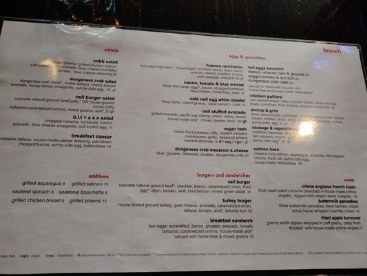 Menu photo 5 Cafe Nell Portland, OR